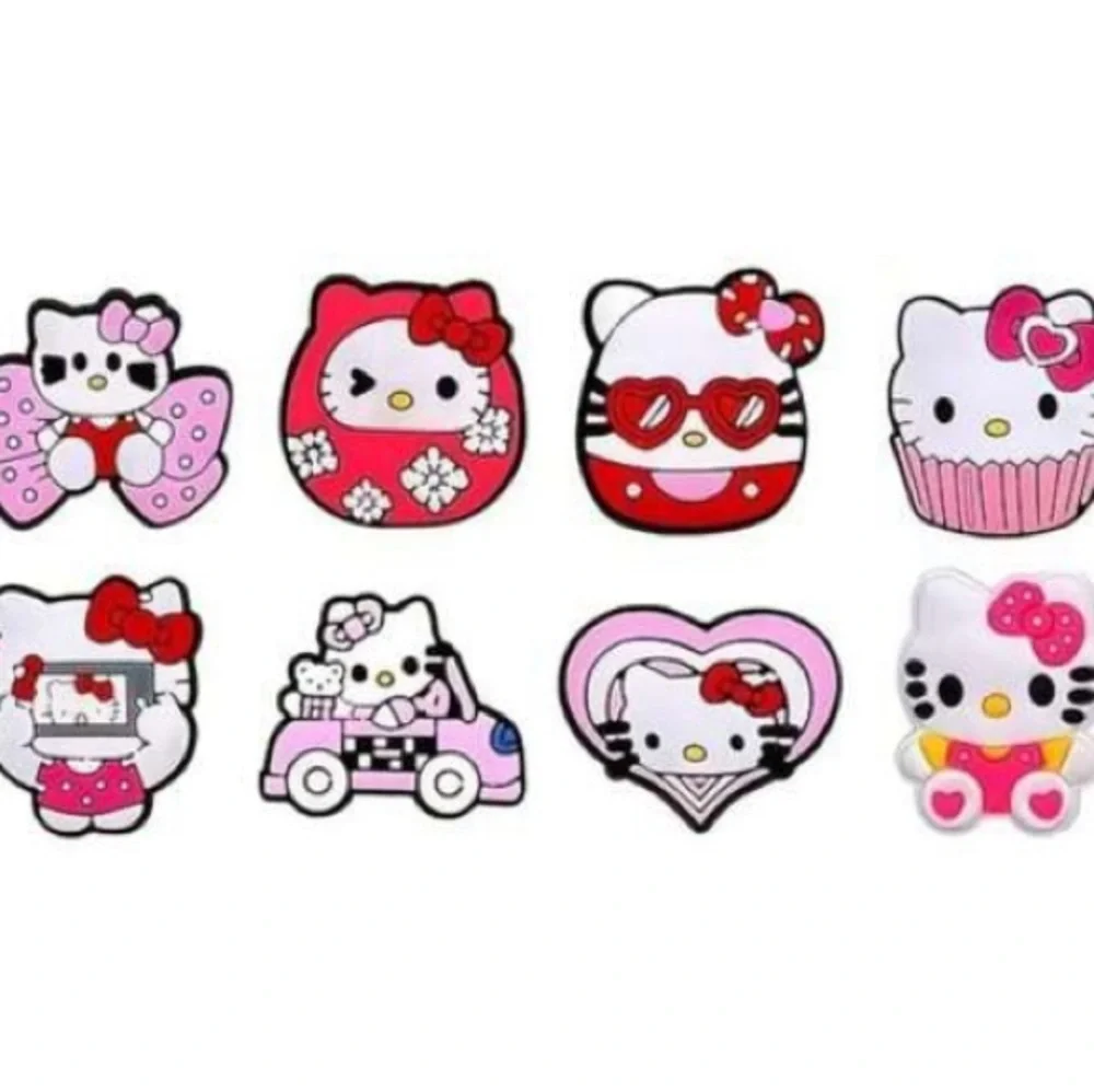 Hello Kitty Pink and White (1) random croc shoe charm